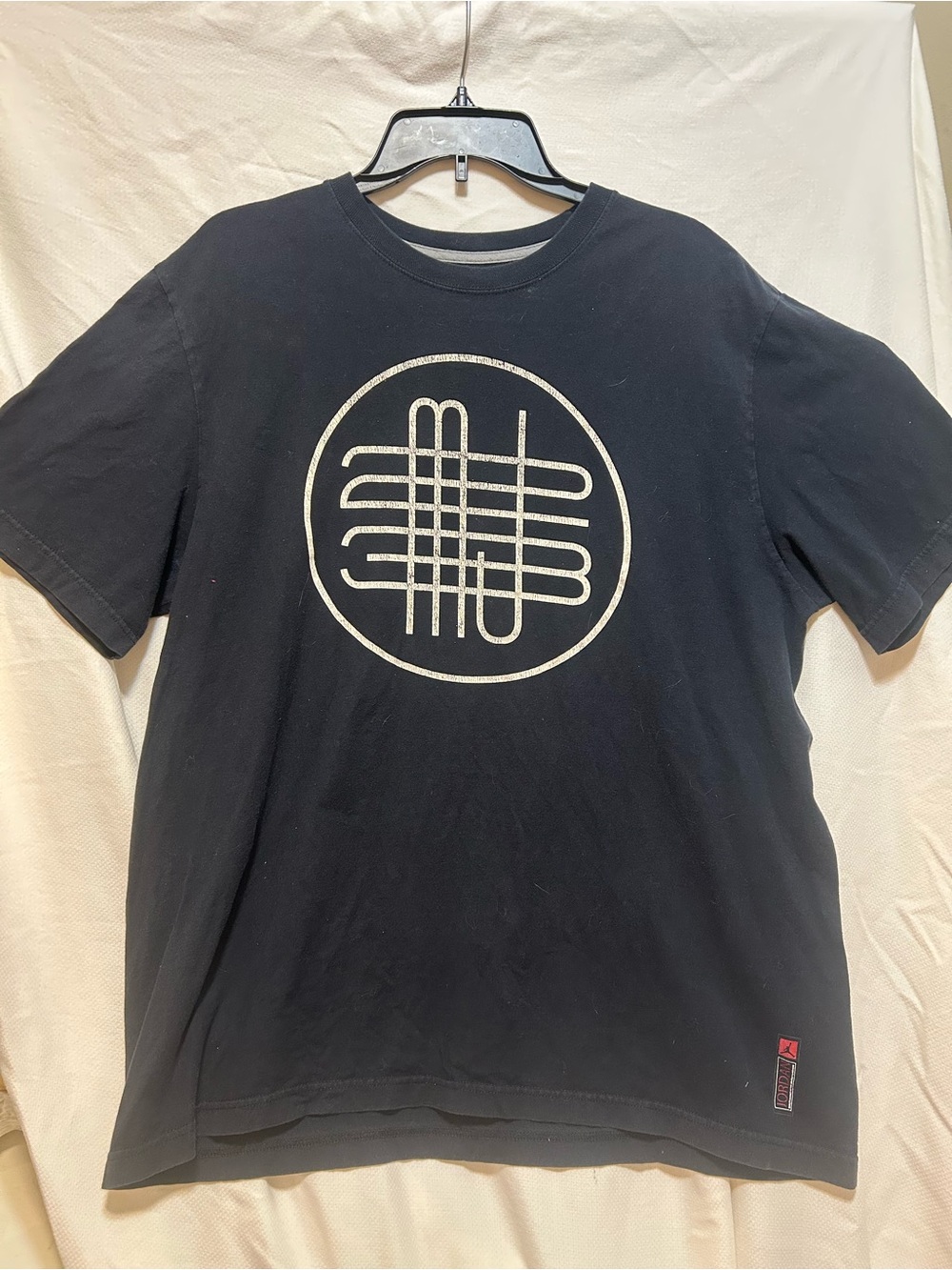 Y2K Jordan Brand Graphic Tee Black Cyber Grunge Skater Minimalist - Picture 2 of 4
